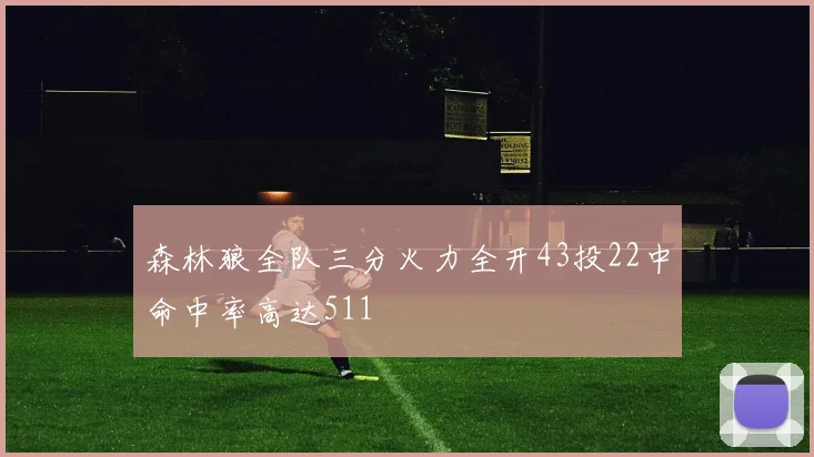 森林狼全队三分火力全开43投22中命中率高达511